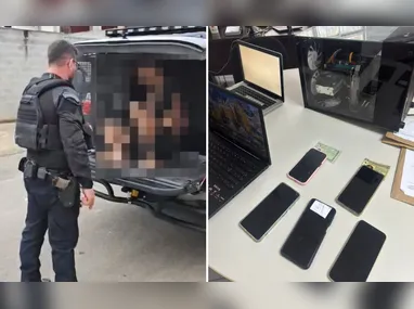 O motorista da carreta passou mal após a colisão e recebeu atendimento médico no local do acidente