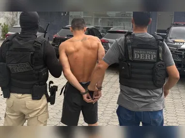 Imagem ilustrativa da imagem Detento que escapou da prisão em 2024 é recapturado pela polícia em Vila Velha
