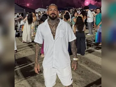 Naysa Kayllany da Costa Borges Nogueira, de 23 anos, ao lado do pai