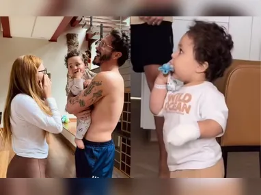 Imagem ilustrativa da imagem Filho de Viih Tube, de 1 ano, sofre queimadura e passa por cirurgia