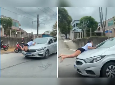 Câmeras de segurança registraram o momento do assalto