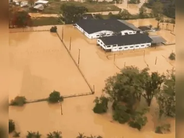 São João do Itaperiú está entre as cidades afetadas pela chuva em Santa Catarina