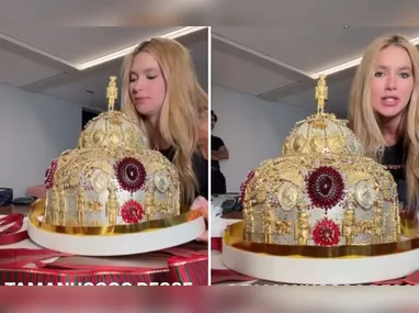 Imagem ilustrativa da imagem Virginia mostra panetone de luxo de R$ 6 mil comprado para irmão de Vini Jr.