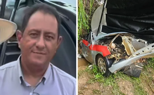 Imagem ilustrativa da imagem Motorista morre após caminhão de leite tombar sobre carro no Sul do ES
