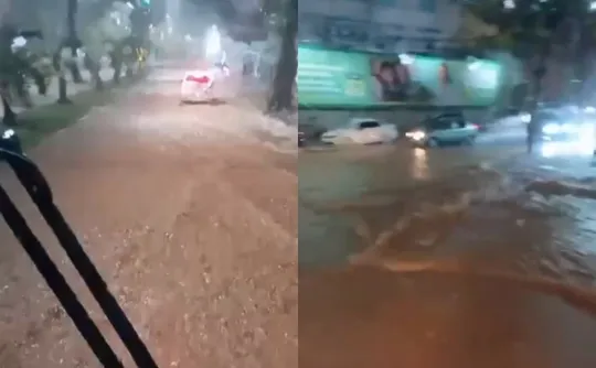 Imagem ilustrativa da imagem Tempestade provoca alagamentos, quedas de árvores e deixa bairros sem energia no ES