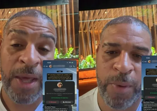 Imagem ilustrativa da imagem Adriano Imperador diz que mãe perdeu R$ 15 mil em golpe e dá ultimato a criminoso