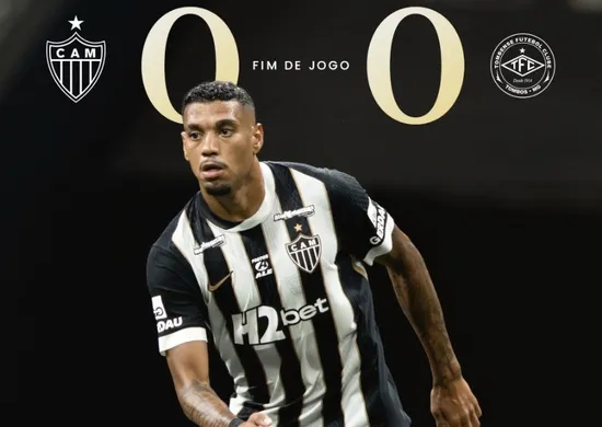 Imagem ilustrativa da imagem Atlético-MG esbarra na falta de entrosamento e fica no empate com o Tombense