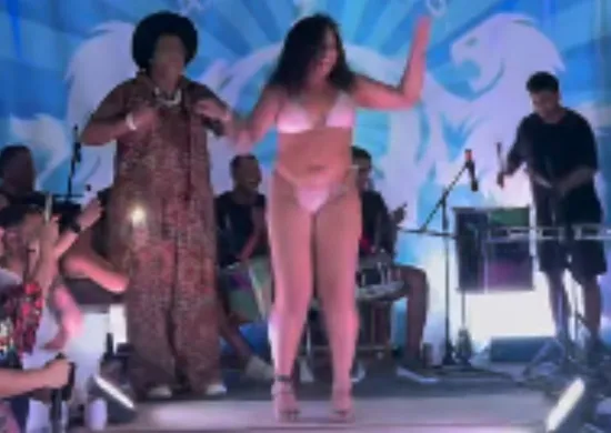 Imagem ilustrativa da imagem Candidata à corte do Carnaval Capixaba viraliza por usar tornozeleira eletrônica