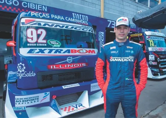 Imagem ilustrativa da imagem Capixaba Hugo Cibien disputa etapa final da Copa Truck