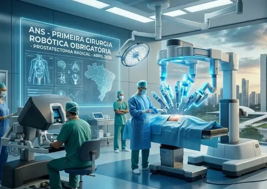 Imagem ilustrativa da imagem Cirurgia robótica para tratar câncer de próstata