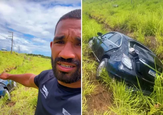 Imagem ilustrativa da imagem Esquiva Falcão, boxeador capixaba, sofre acidente na Rodovia do Sol: 'Livramento'