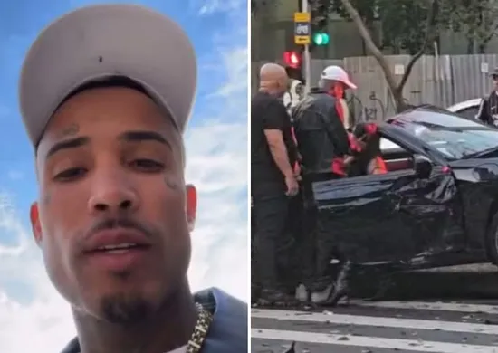 Imagem ilustrativa da imagem Influenciador Gato Preto é indiciado por 4 crimes por acidente com Porsche em SP