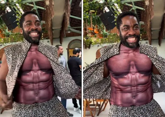 Imagem ilustrativa da imagem Lázaro Ramos comemora 47 anos com tema de festa inusitado