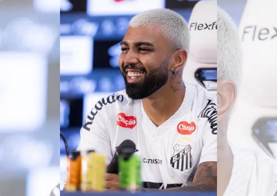 Imagem ilustrativa da imagem No Santos, Gabigol diz que vai comemorar se fizer gol contra o Flamengo