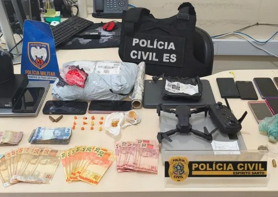 Imagem ilustrativa da imagem Operação no Norte do ES prende seis suspeitos e apreende drogas, munições e drone