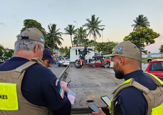Imagem ilustrativa da imagem Seis motos elétricas são apreendidas em operação em Vitória e Vila Velha