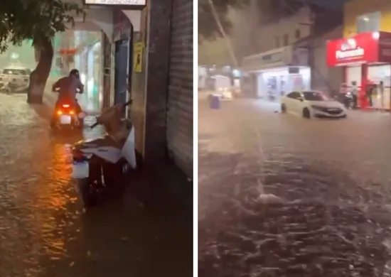 Imagem ilustrativa da imagem Temporal provoca alagamentos em cidade do Sul do ES