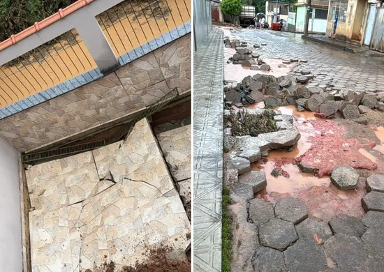 Imagem ilustrativa da imagem Tromba d'água deixa desabrigados e ruas destruídas em Guaçuí