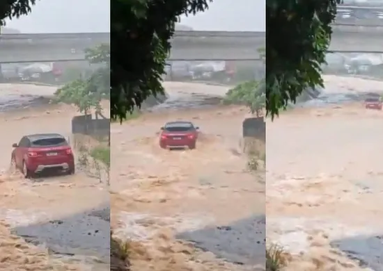 Imagem ilustrativa da imagem VÍDEO: Bebê e casal morrem após carro ser arrastado por correnteza em SC