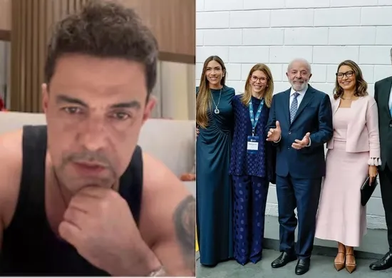 Imagem ilustrativa da imagem Zezé di Camargo pede que SBT cancele especial de natal após Lula visitar emissora