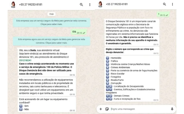 Imagem ilustrativa da imagem Denúncias anônimas agora podem ser feitas via WhatsApp no ES; saiba como funciona
