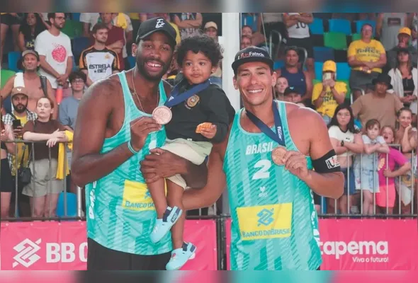 Imagem ilustrativa da imagem Duplas do ES conquistam o bronze no mundial de vôlei de areia