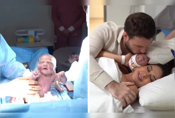 Imagem ilustrativa da imagem Maíra Cardi mostra vídeo de nascimento da filha: 'Misto de emoção e medo'