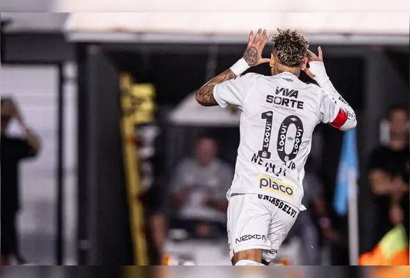 Imagem ilustrativa da imagem Neymar comete pênalti, Santos cede empate ao Mirassol e segue perto do Z4