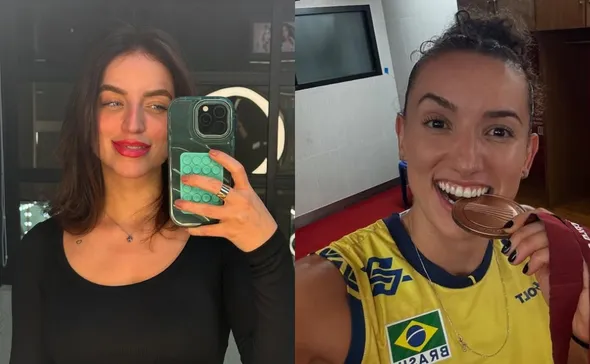 Imagem ilustrativa da imagem Quem é Bruna Unzueta, nova namorada da jogadora de vôlei Gabi Guimarães