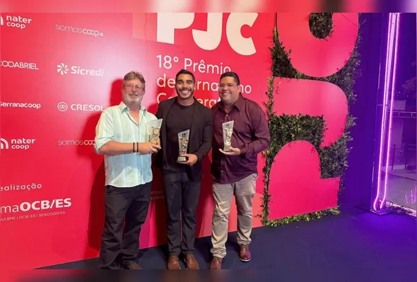 Imagem ilustrativa da imagem TV Tribuna leva quatro prêmios no 18º Prêmio de Jornalismo Cooperativista Capixaba