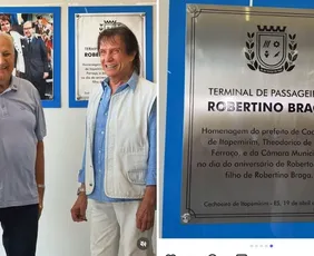 Imagem ilustrativa da imagem Roberto Carlos participa de homenagem ao pai em Cachoeiro de Itapemirim