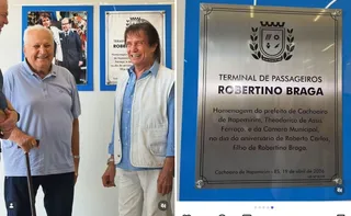 Imagem ilustrativa da imagem Roberto Carlos participa de homenagem ao pai em Cachoeiro de Itapemirim