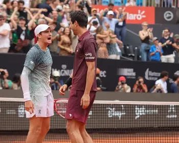 Imagem ilustrativa da imagem João Fonseca e Marcelo Melo alcançam final do Rio Open