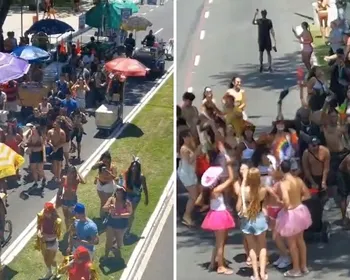 Imagem ilustrativa da imagem VÍDEOS | Bloco Subúrbio abre a folia no Centro de Vitória