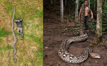 Imagem ilustrativa da imagem Cobra de 7,22 metros entra para o Guinness como a maior já medida