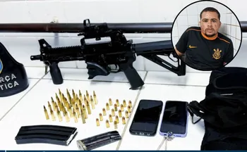 Imagem ilustrativa da imagem Traficante é preso com fuzil dentro de carro de aplicativo na Serra