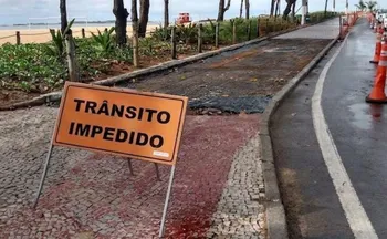 Imagem ilustrativa da imagem Trecho ​do calçadão e ciclovia de Itapuã é interditado para manutenção
