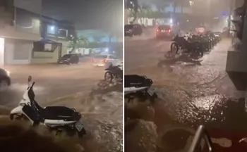 Imagem ilustrativa da imagem VÍDEO | Temporal causa estragos em cidades do Sul do ES