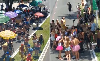 Imagem ilustrativa da imagem VÍDEOS | Bloco Subúrbio abre a folia no Centro de Vitória