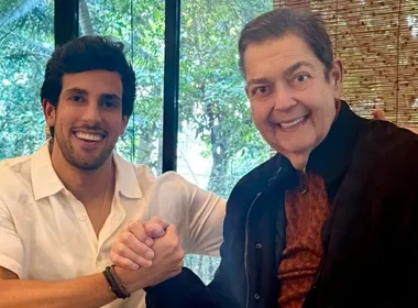 Imagem ilustrativa da imagem Faustão faz rara aparição ao ser homenageado pelo genro