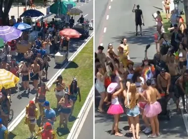 Imagem ilustrativa da imagem VÍDEOS | Bloco Subúrbio abre a folia no Centro de Vitória