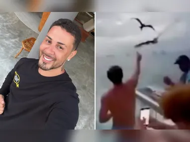 Imagem ilustrativa da imagem Carlinhos Maia é multado em R$ 1 milhão por filmar amigos alimentando gaivota