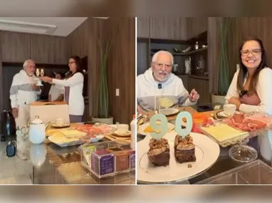 Juliette e o noivo, Kaique Cerveny, publicaram vídeo no Instagram anunciando casamento