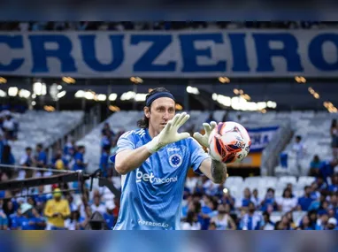 Kaio Jorge comemora o gol que deu o título ao Cruzeiro contra o Atlético-MG no Mineirão