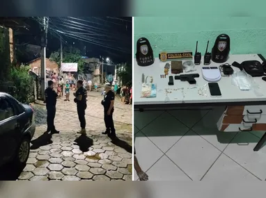 Posto de Comando Integrado das forças de segurança durante a folia