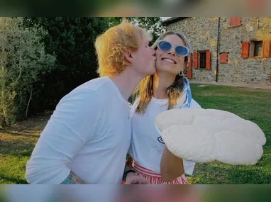 Amado Batista e a filha Lorena Alves Batista