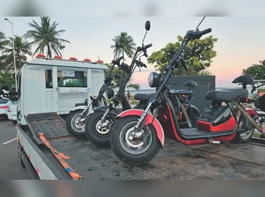 Imagem ilustrativa da imagem Em um mês, 108 multas são aplicadas e 22 motos elétricas são aprendidas no ES