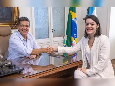 Francisco Lucas, Wellington Lima, William Murad, Dennis Cali durante coletiva