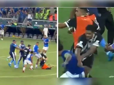 Confusão entre Cruzeiro e Atlético Mineiro resultou em 23 expulsões