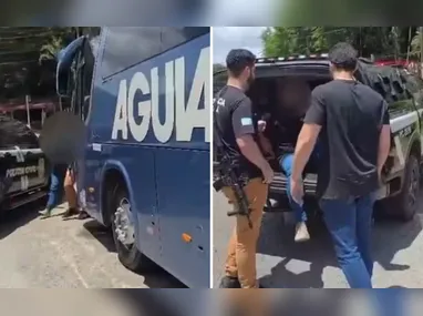 Os suspeitos e o material apreendido foram encaminhados à Delegacia Regional de Vitória